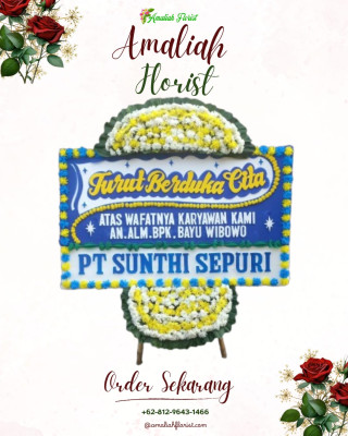 Papan Bunga Duka di Kamal Muara